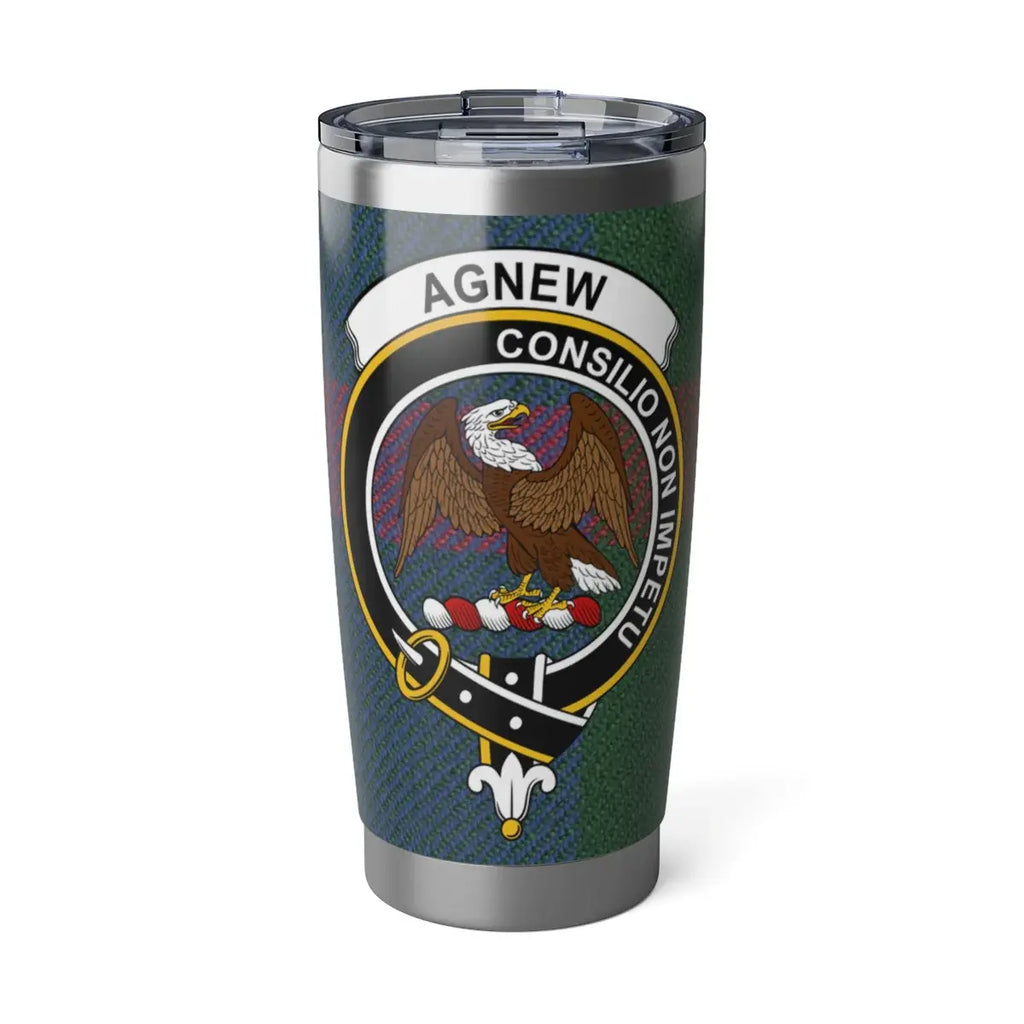 Clan Agnew consilio non impetu insulated tumbler — 20oz stainless steel with eagle crest
