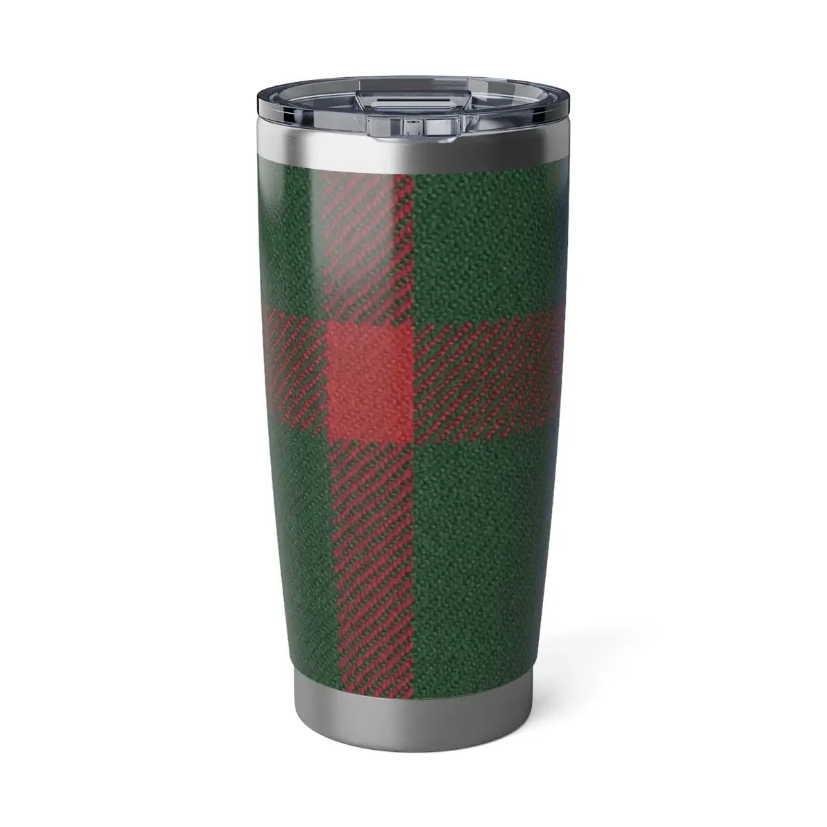 Clan Agnew green and red plaid thermal insulated tumbler — double-wall 20oz