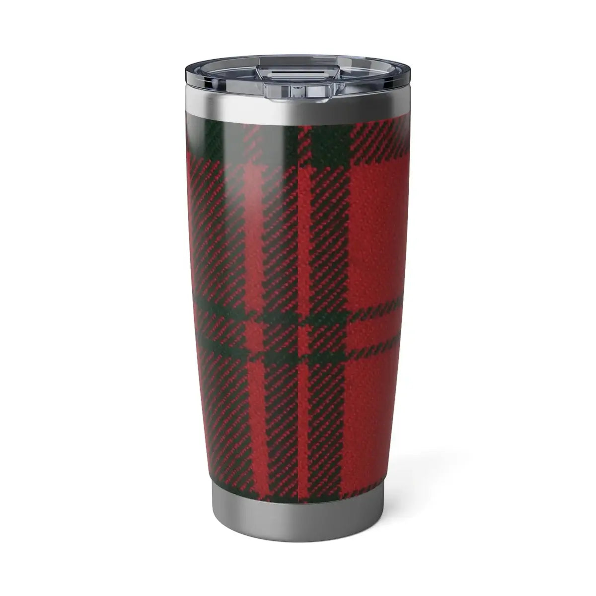 Red Plaid Insulated Tumbler for Hot and Cold Drinks