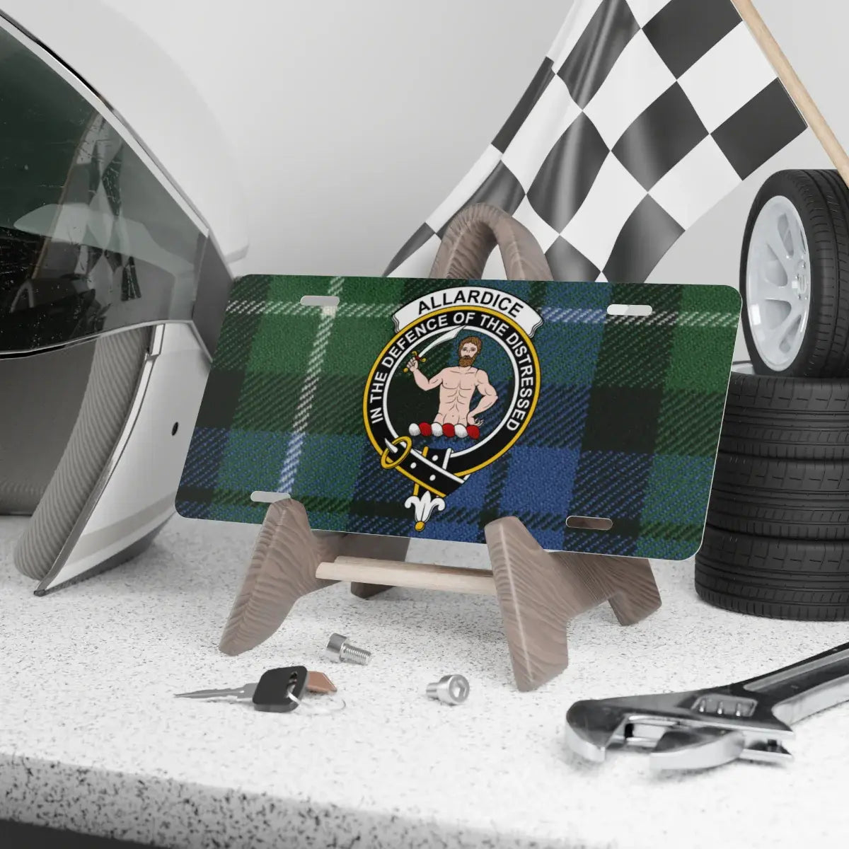 Allardice License Plate with Crest Design product type