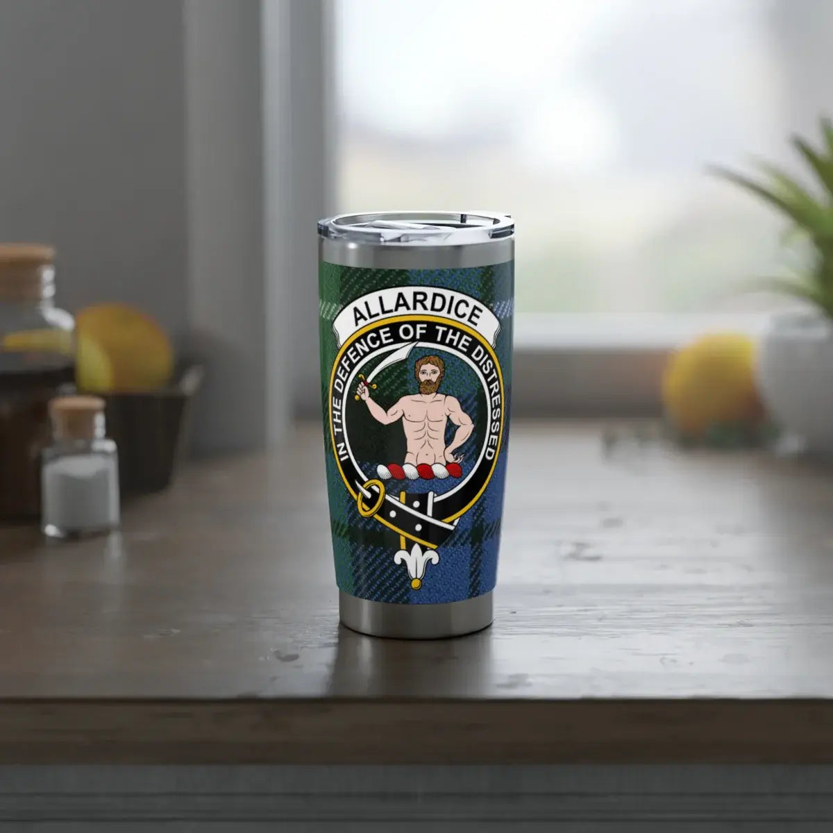 Allardice Tartan Insulated Tumbler for Hot and Cold Drinks