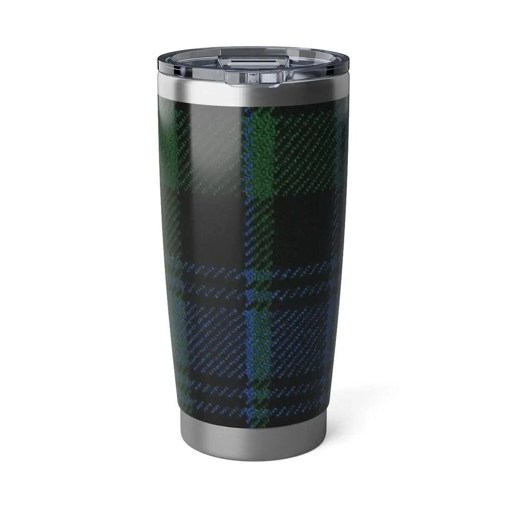 Plaid Design Insulated Travel Tumbler for Hot or Cold Drinks