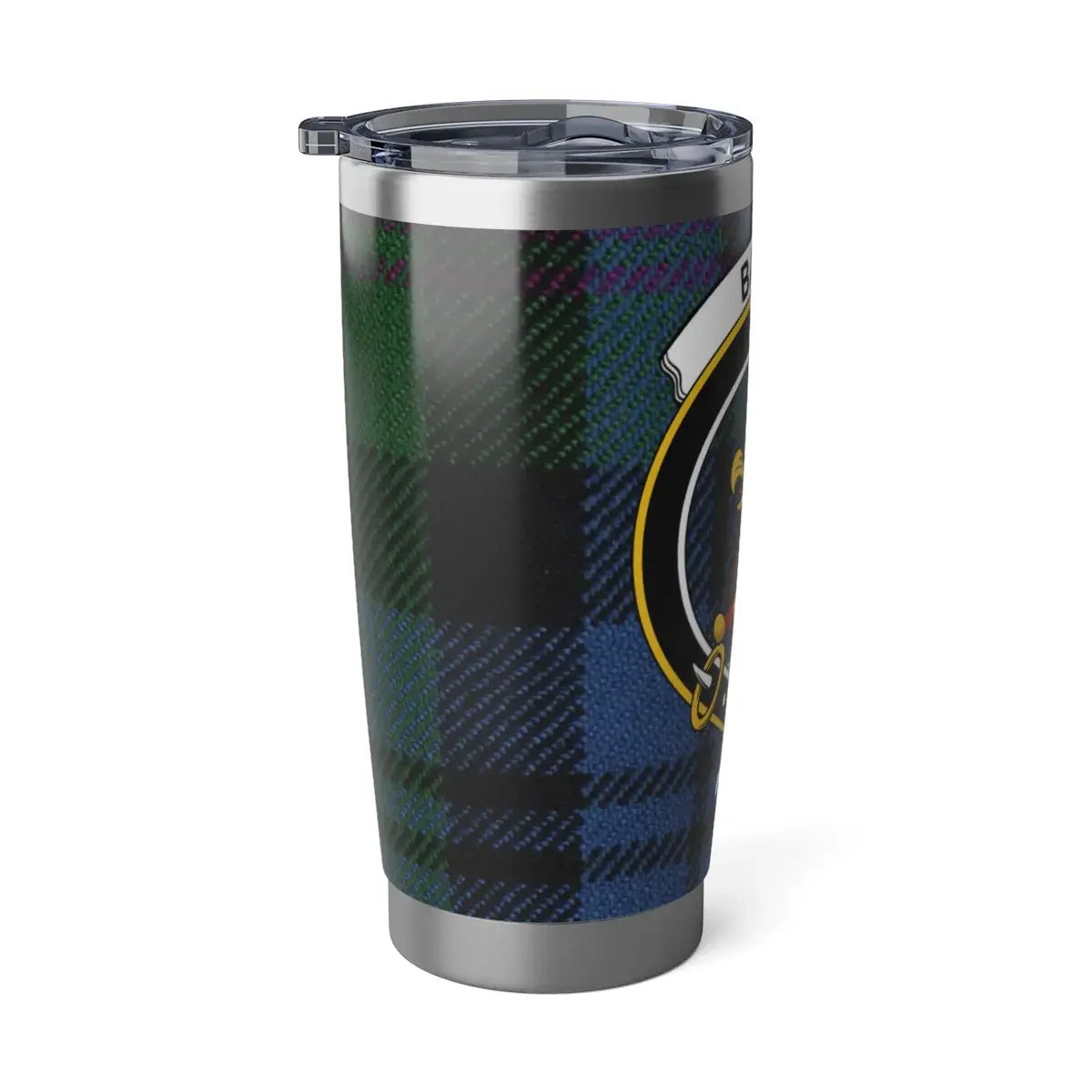 Tartan Design Insulated Travel Tumbler Cup