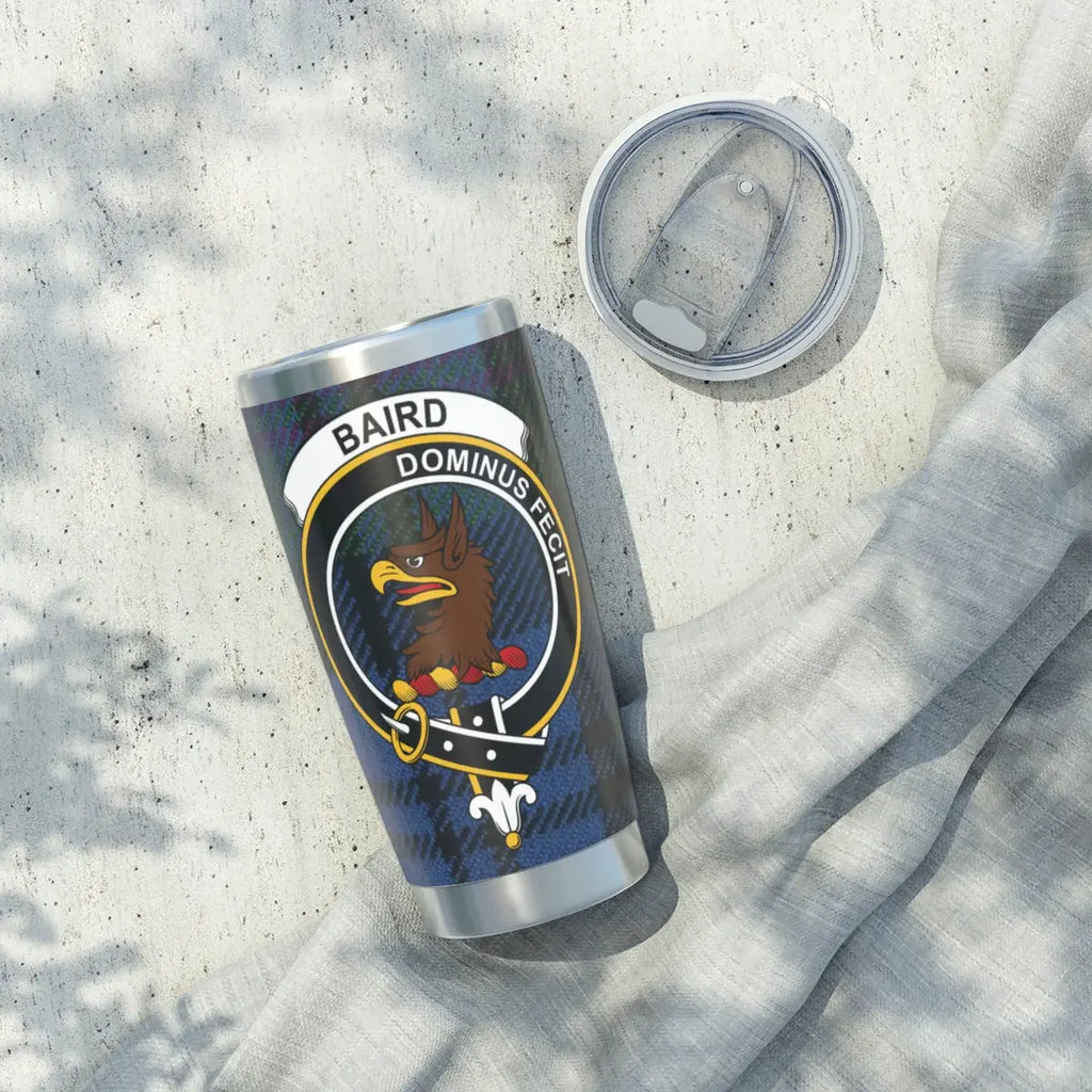 Personalized Baird Dominus Fecit Coat of Arms Tumbler