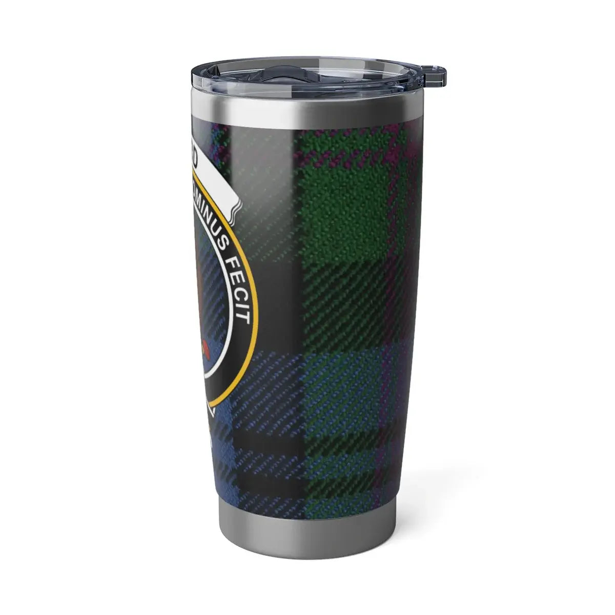 Stylish Insulated Travel Mug with Clan Crest Design