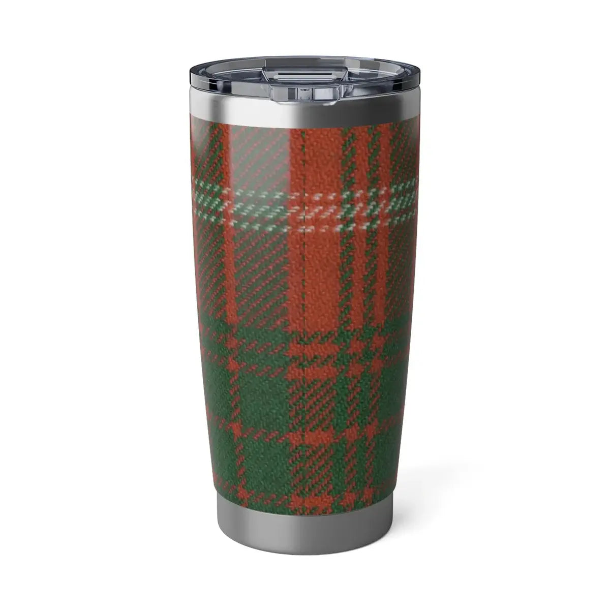 Red and Green Plaid Insulated Drink Tumbler