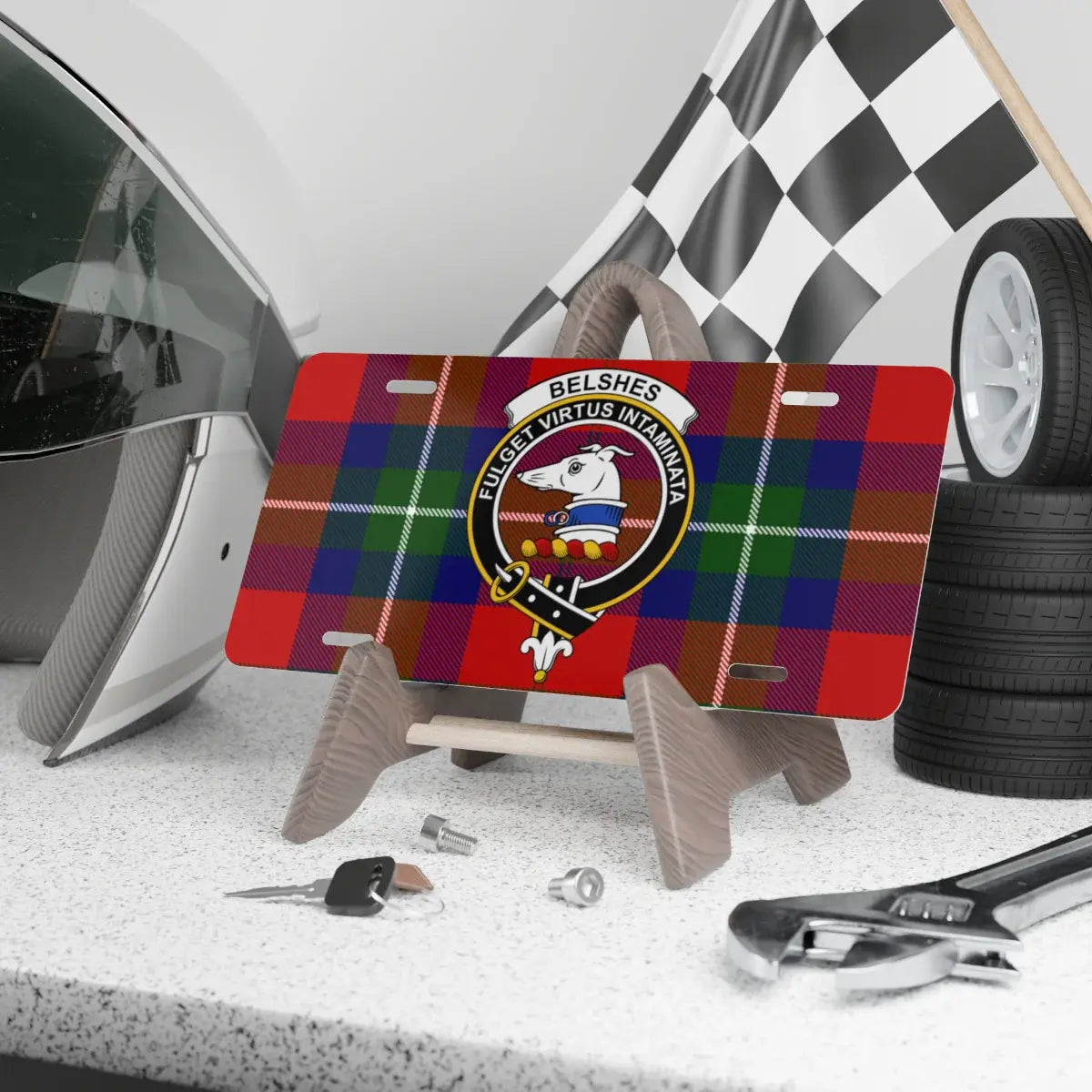 Customized Racing Themed License Plate product