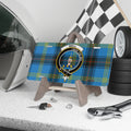 Clan Bell tartan crest novelty license plate — I Beir the Bel design, 12x6 aluminium