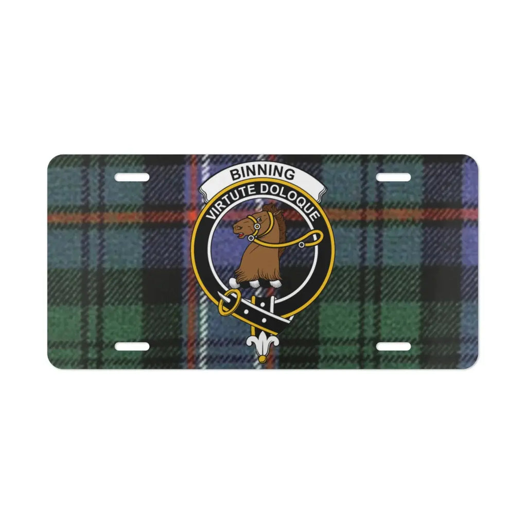 Scottish Clan Crest Tartan License Plate product