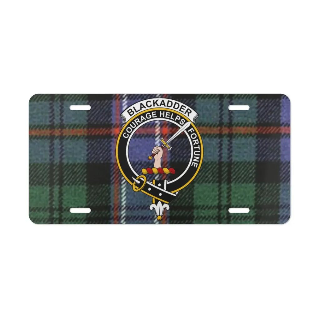 Blackadder Courage Helps Fortune License Plate product
