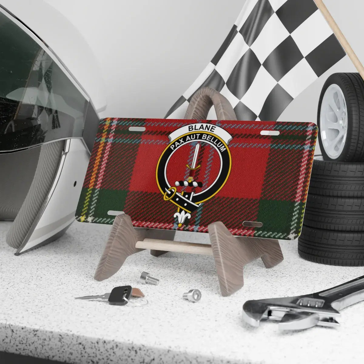 Blane Pax Aut Bellum License Plate product