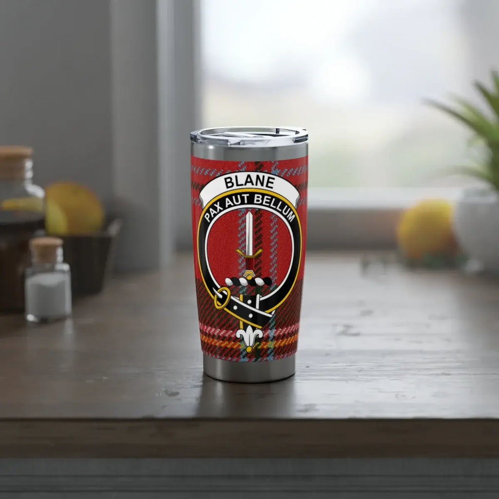 Personalized Scottish Clan Blane Tartan Tumbler