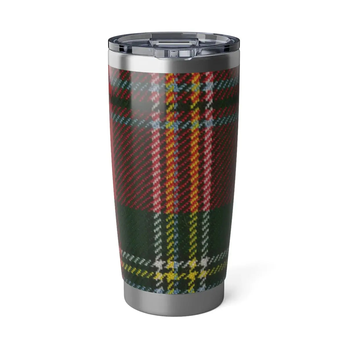 Stylish Red and Green Plaid Insulated Tumbler