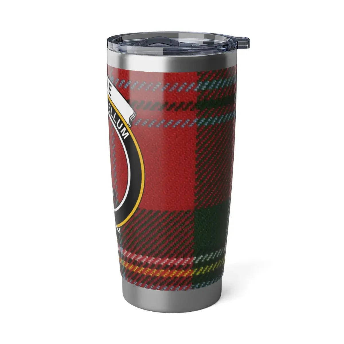 Red Black Green Plaid Pattern Tumbler Cup