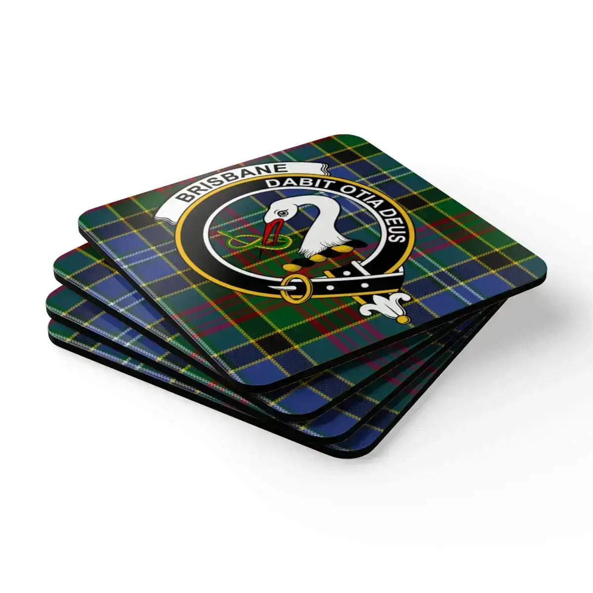 Brisbane Dabit Otia Deus Plaid Coasters set product type
