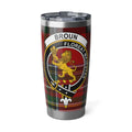 Floreat Majestas Broun Tartan Travel Mug