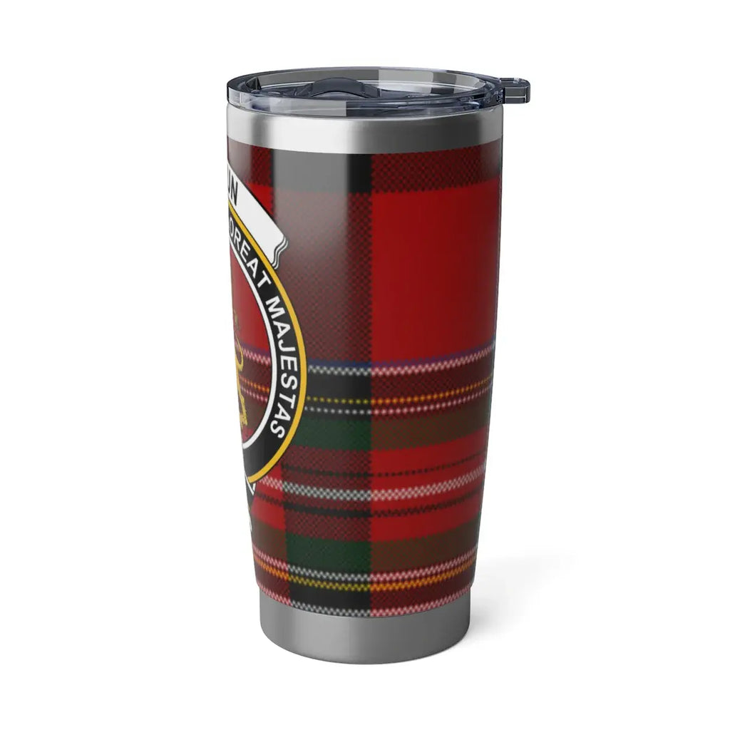 Scottish Clan Crest Red Plaid Insulated Tumbler