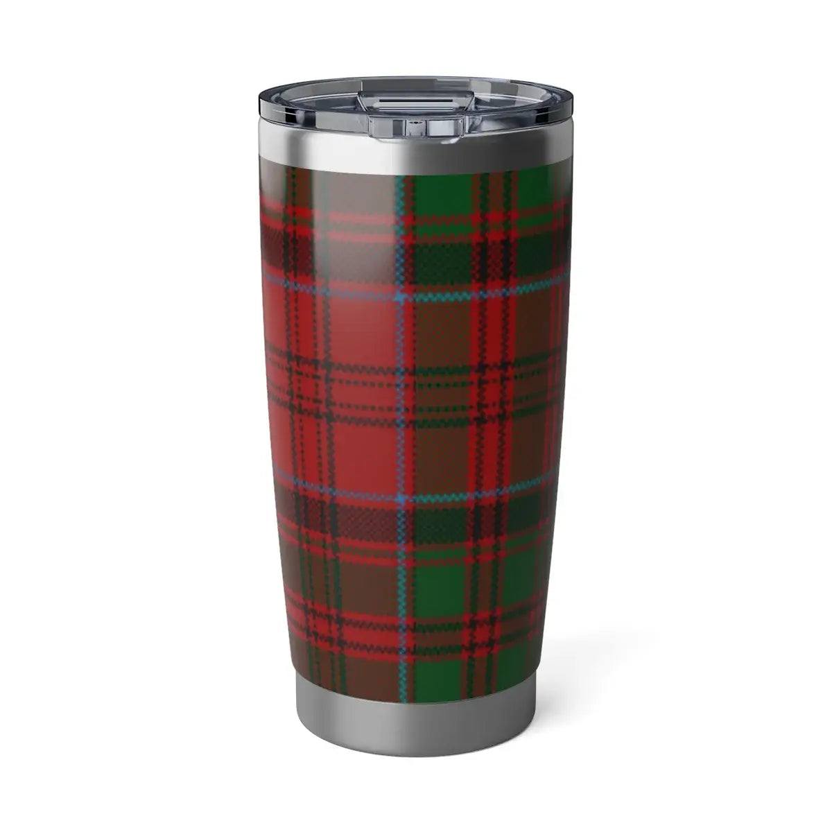 Stylish Red and Green Tartan Plaid Travel Mug