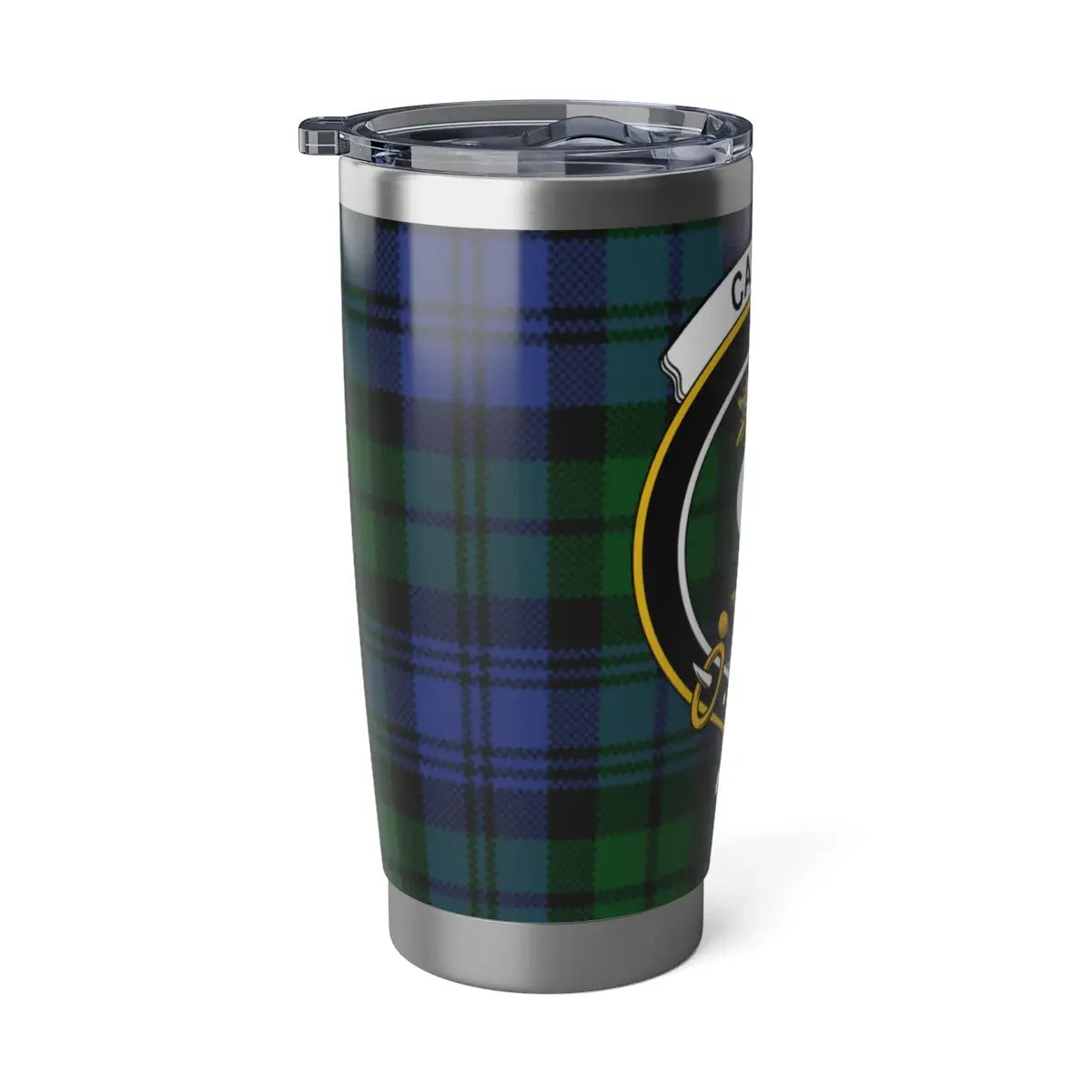 Clan Crest Tartan Design on Insulated Tumbler