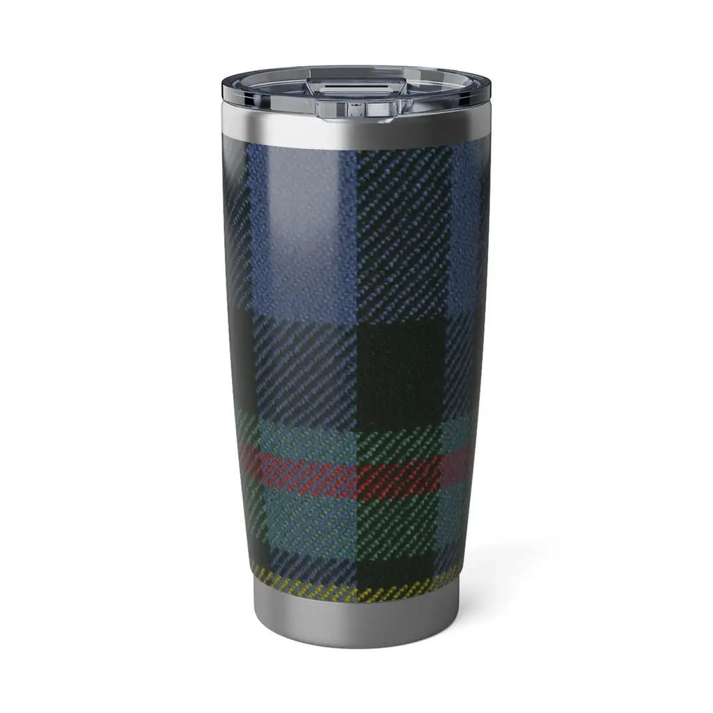 Stylish Plaid Design Insulated Tumbler Cup