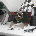 Clan Cochrane virtute et labore horse crest tartan license plate — 100% aluminium, 12x6 inch