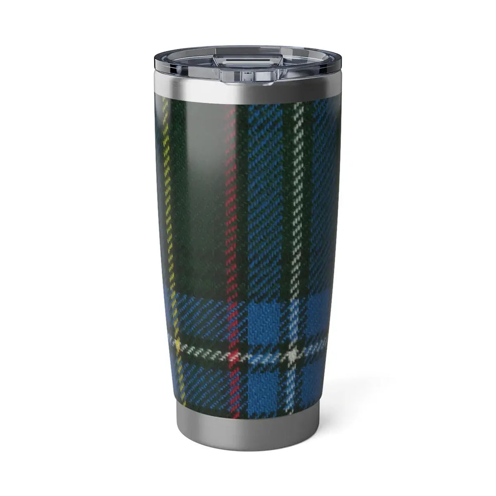 Clan Cockburn tartan plaid insulated tumbler — hot and cold drinks, 20 oz