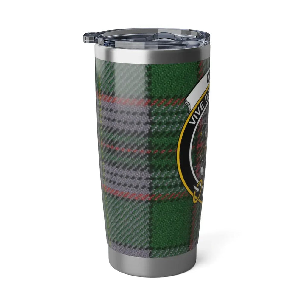 Scottish Clan Crest Green Plaid Tumbler Cup
