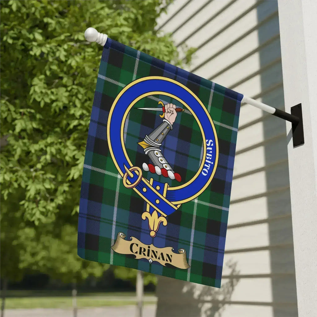 Crinan Tartan Flag Family Crest Banner Decorative product
