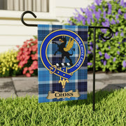 Cross Clan Crest Tartan Garden Flag – Scottish Heritage