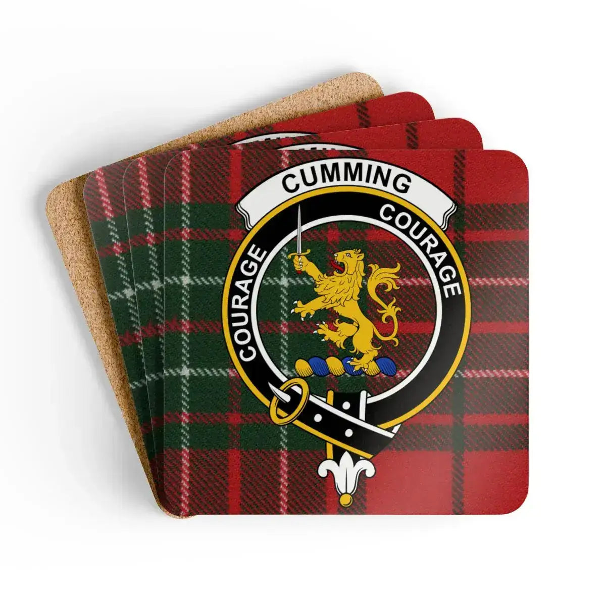 Cumming Courage Tartan Design Drink Coaster product