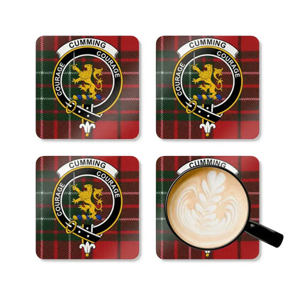 Scottish Clan Cumming Tartan Plaid Design Coaster product