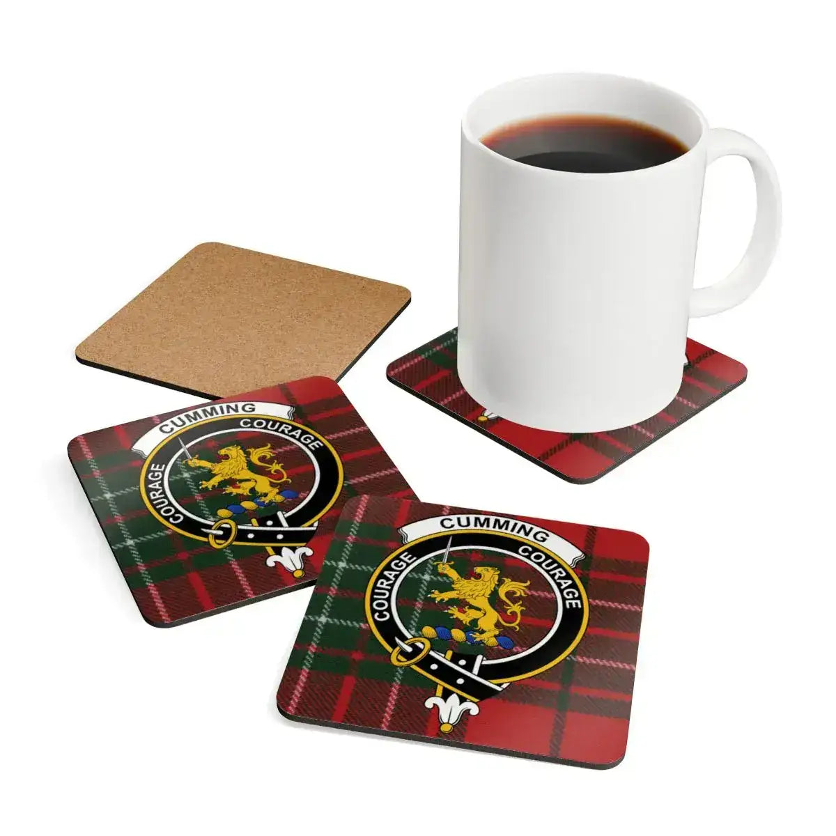 Scottish Clan Tartan Plaid Family Crest Coasters product