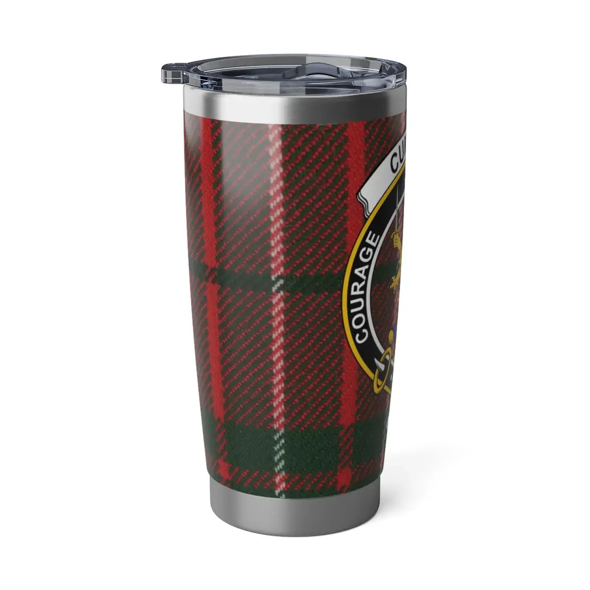 Courage Honor Loyalty Plaid Stainless Steel Tumbler