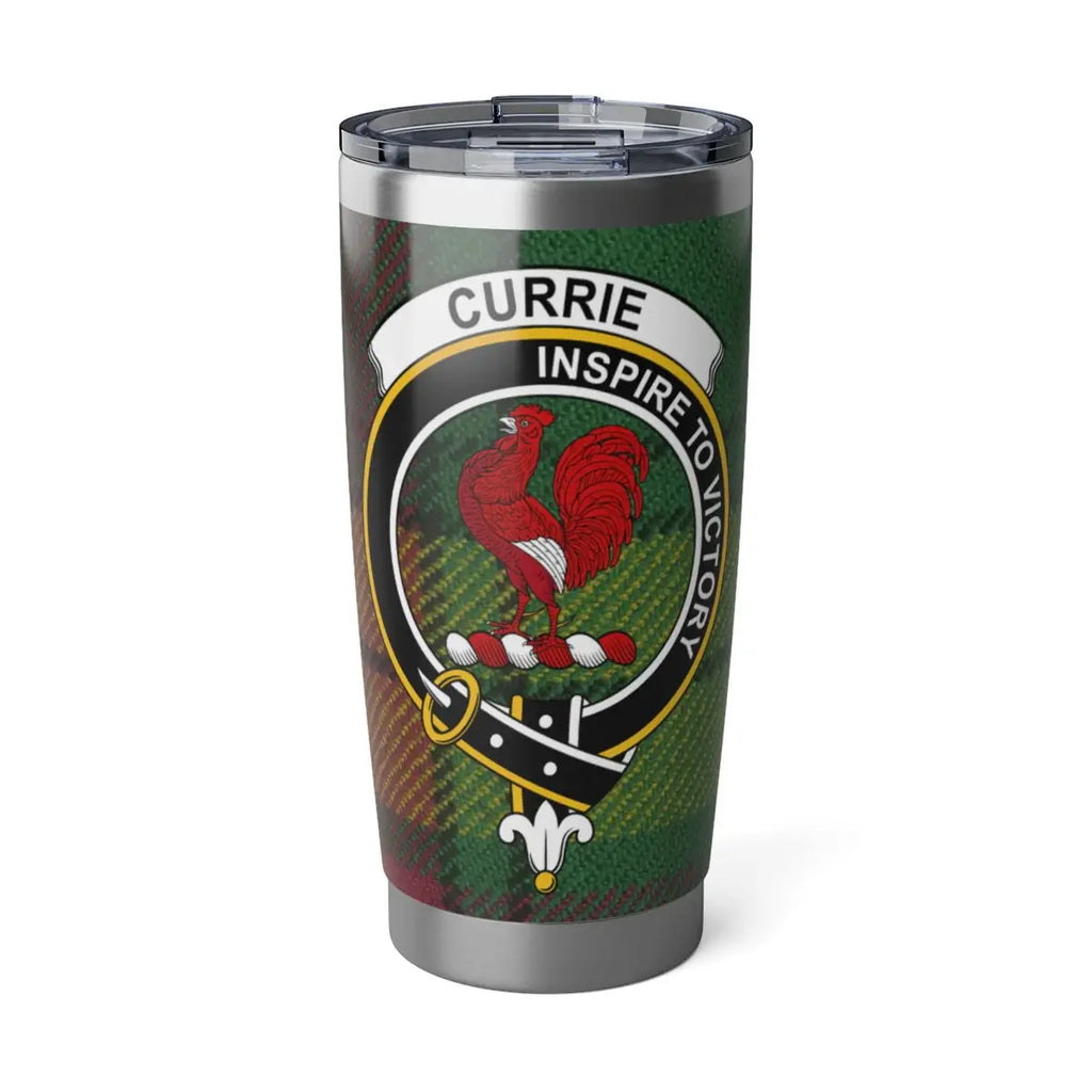 Currie Clan Family Crest Tartan Beverage Tumbler
