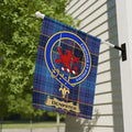 Dempster Family Crest with Plaid Design Flag product