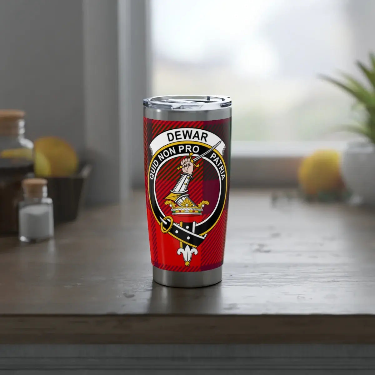 Custom Red Dewar Tumbler - 20oz Personalized Drinkware