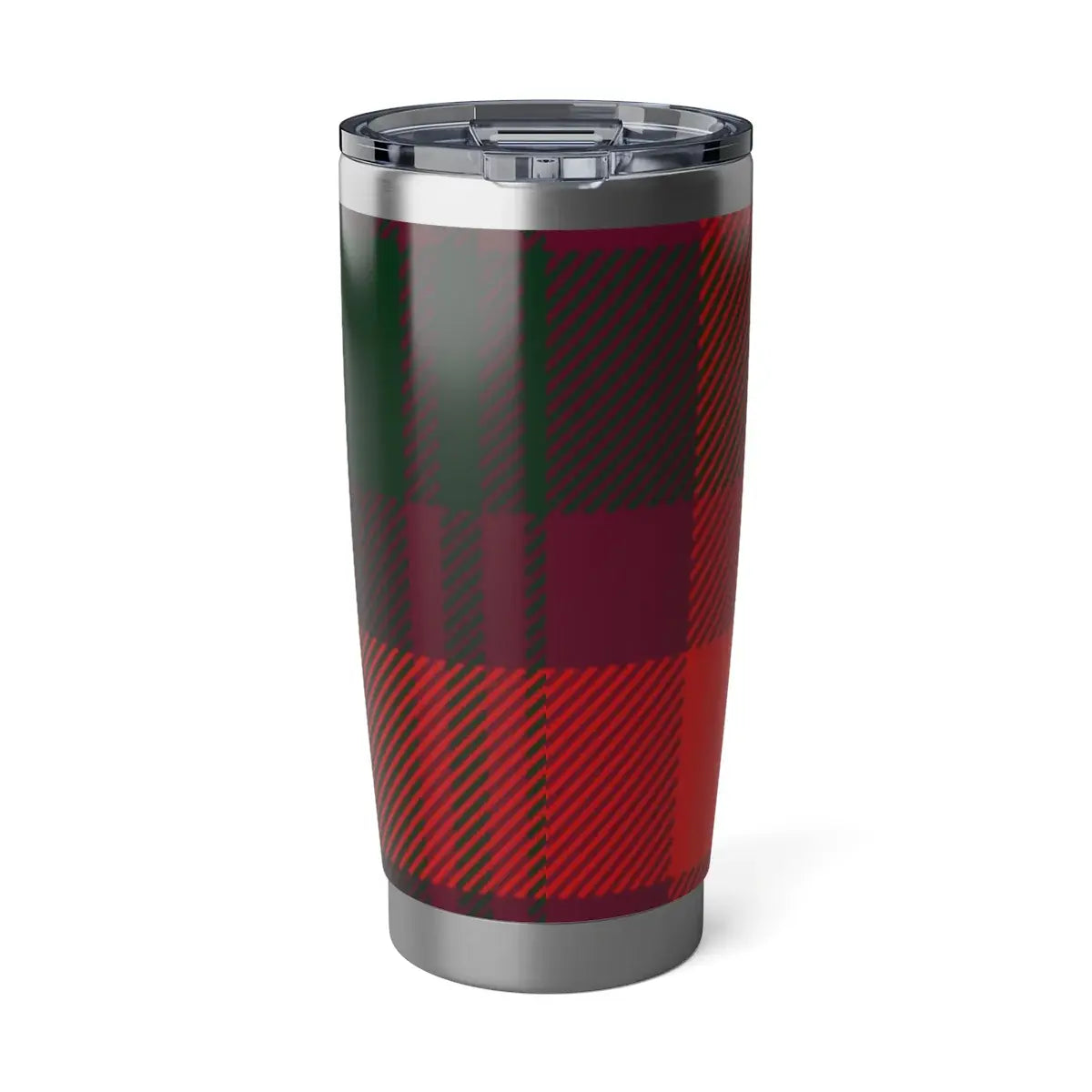 Festive Plaid Insulated Travel Mug Cup Flask Tumbler