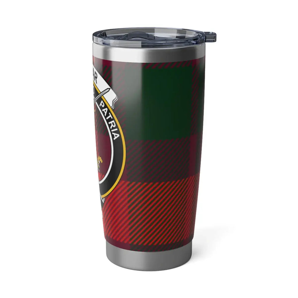 Red and Black Plaid Travel Cup for Beverage Lovers
