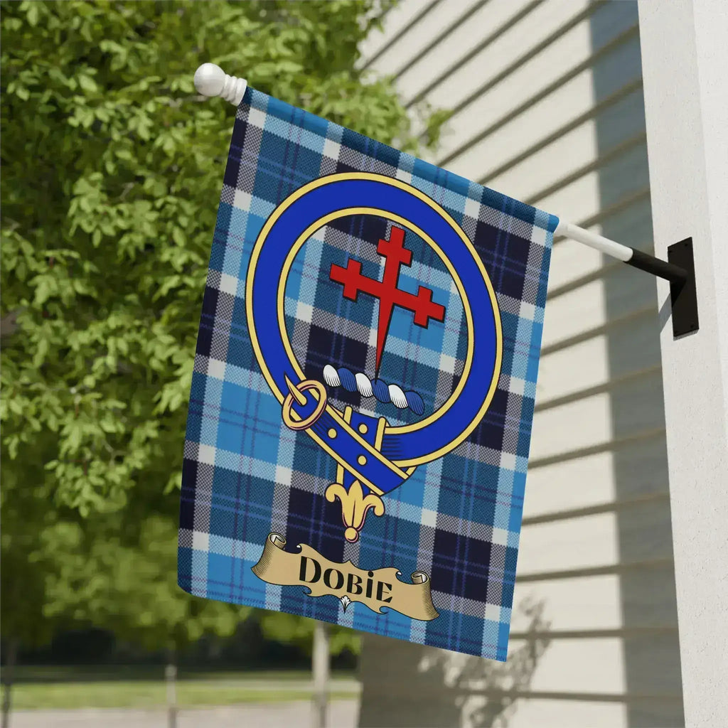 Dobie Clan Crest Tartan Flag