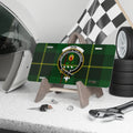 Clan Donald crest MacDonald tartan novelty license plate — 12x6 aluminium with Non Derrit Alter Aureus design