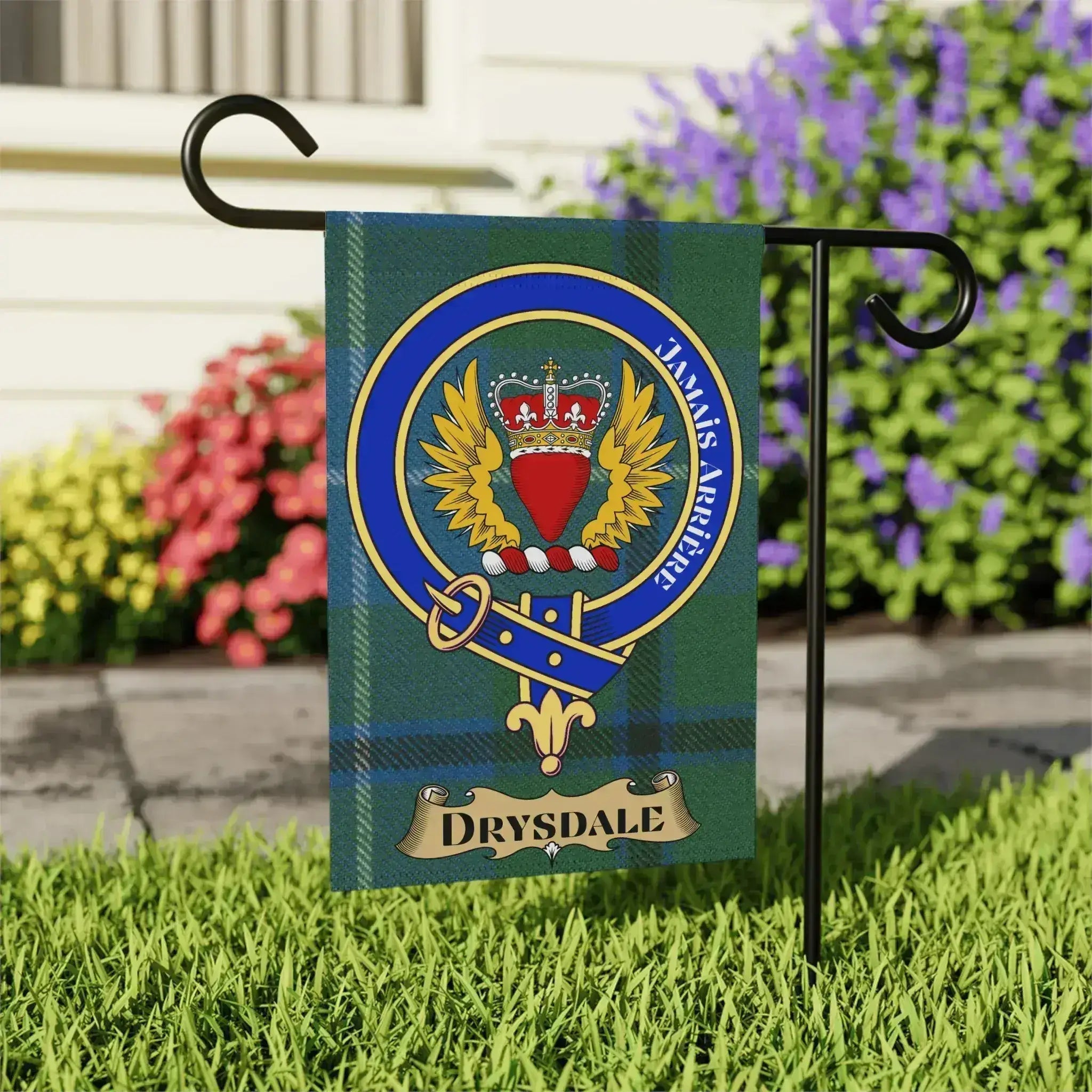 Always Arising Drysdale Emblem Garden Flag product