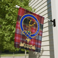 Duff Scottish clan crest garden flag in 24.5x32 size — poly poplin-canvas, outdoor display