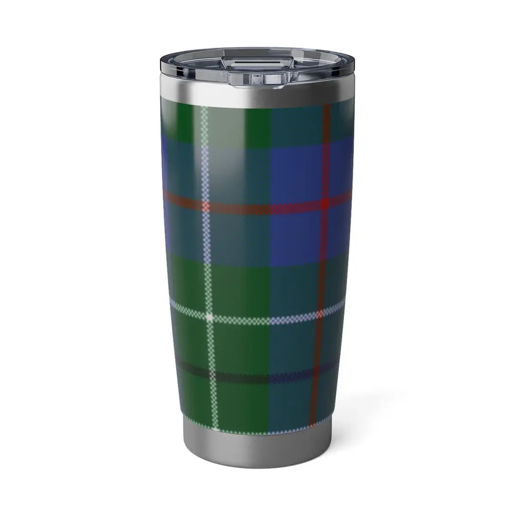 Colorful Plaid Patterned Insulated Travel Mug