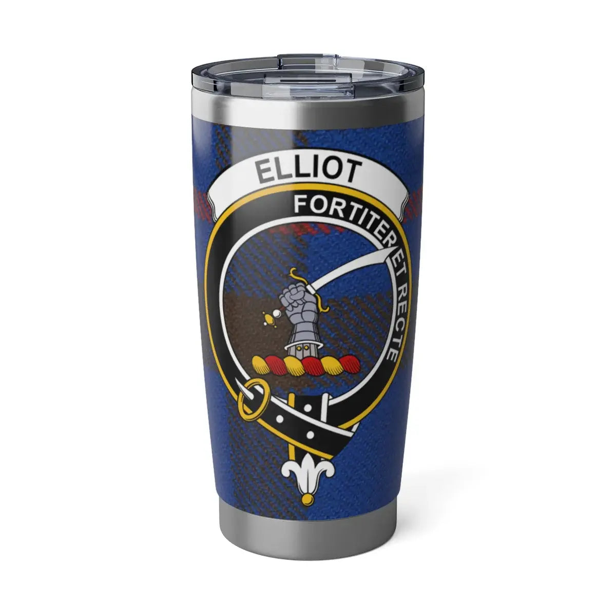 Custom Text Family Crest Insulated Tumbler