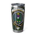 Ferguson clan tartan 20oz tumbler — stainless steel with Dulcius Ex Asperis clan crest design