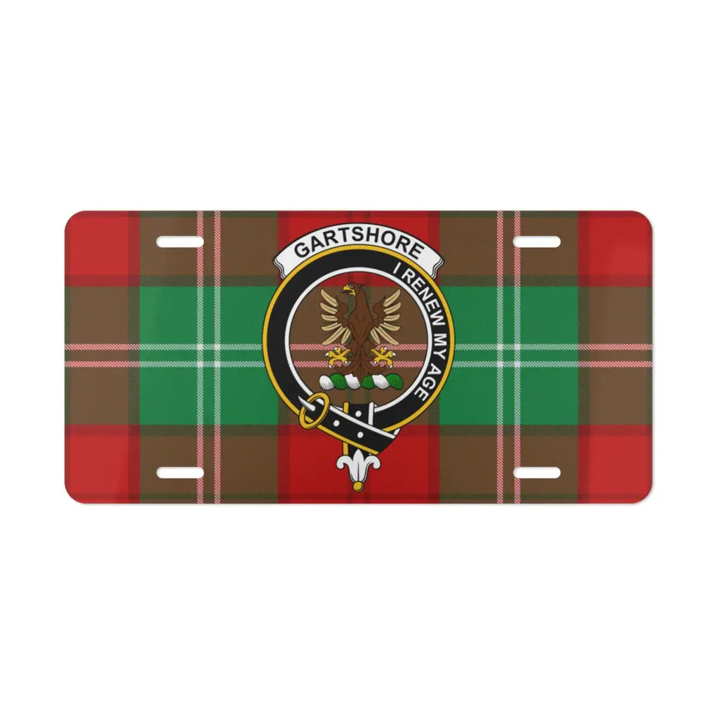 Gartshore Plaid Pattern Novelty License Plate product