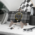 Clan Glendinning crest tartan novelty license plate — clan crest and Have Faith in Christ motto on 12x6 aluminium