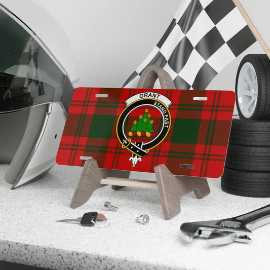 Grant Stamps Tartan Design License Plate product