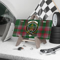 Gray clan crest tartan novelty license plate — 12x6 aluminium with Anchor Fast Anchor design