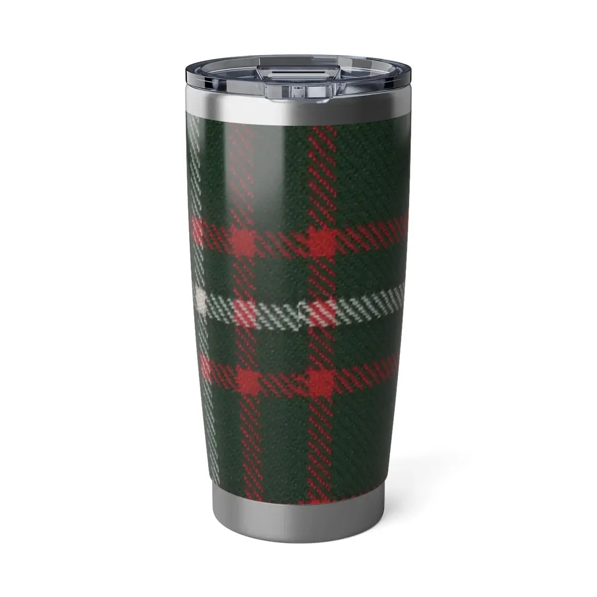 Classic Red and Green Plaid Insulated Tumbler